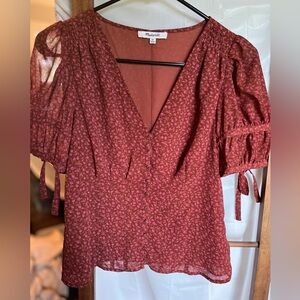 Madewell blouse retails for 98. No longer sold online